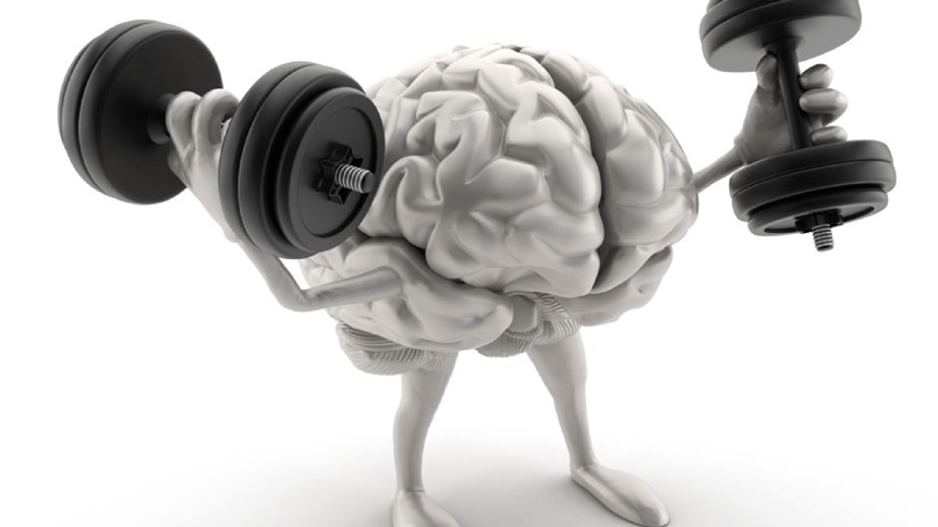 Brain lifting weights