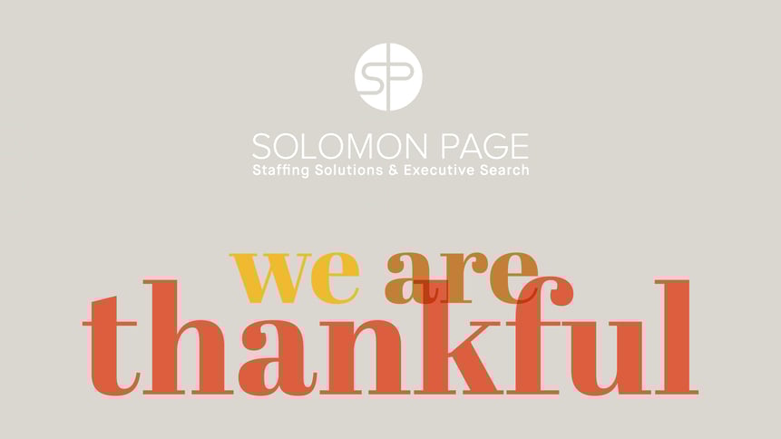 We Are Thankful