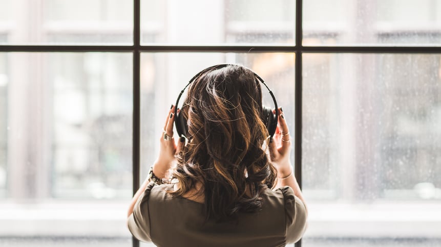 Listening to music