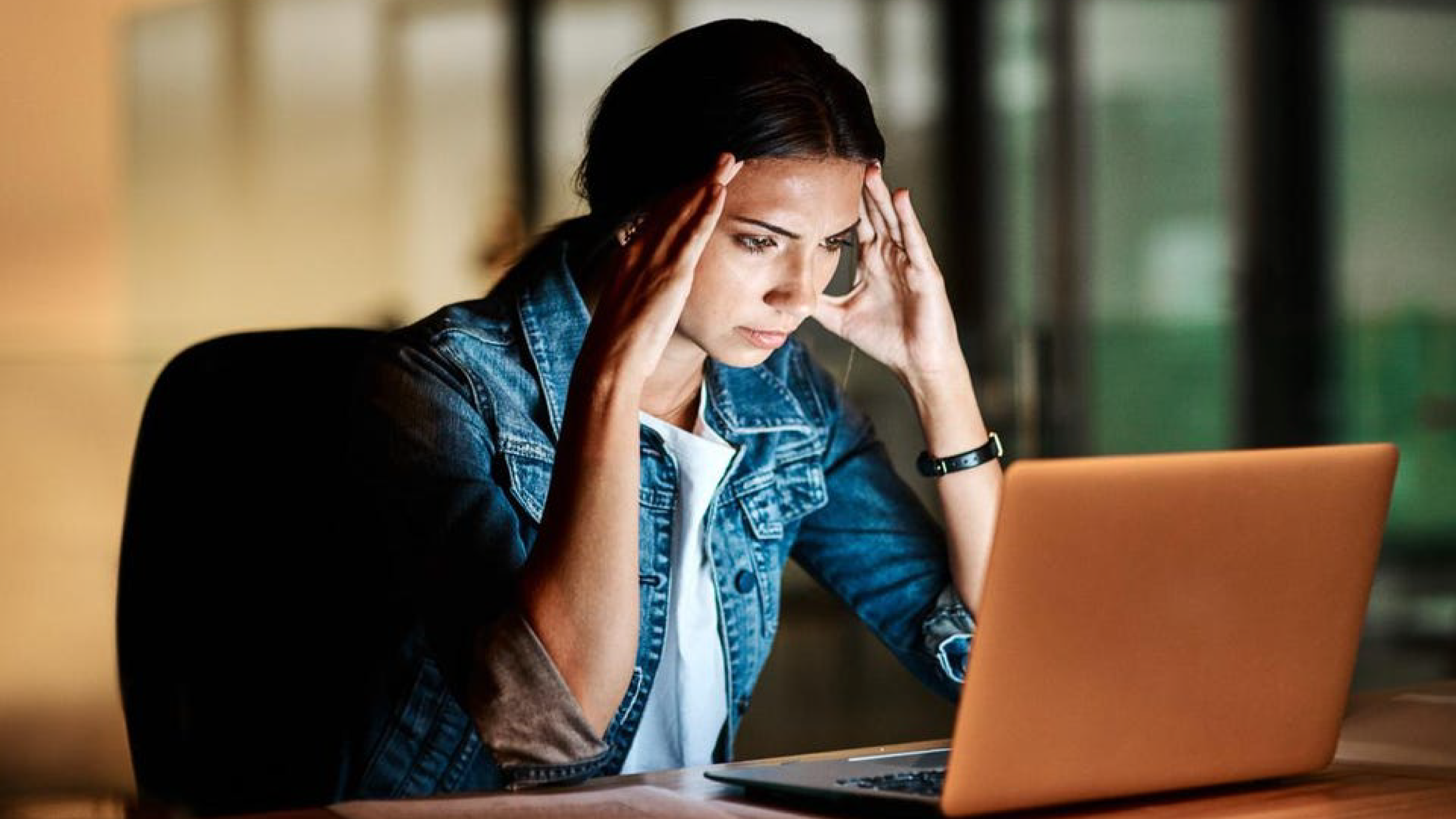 Woman sitting at desk